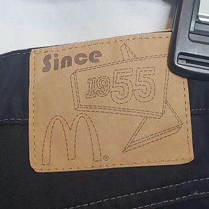 McDonalds Uniform Pants Retro Style Black Size 4